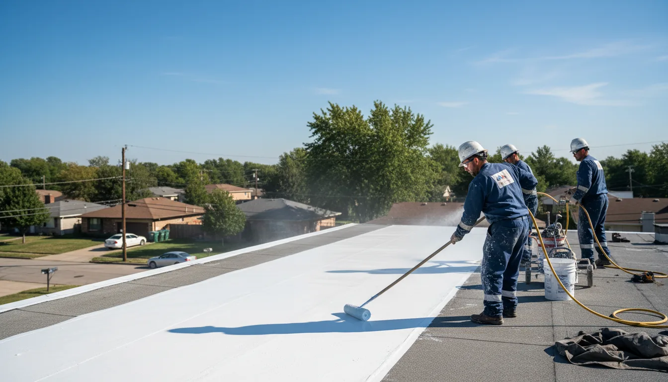 Commercial roof coating in Hall Summit, LA near me